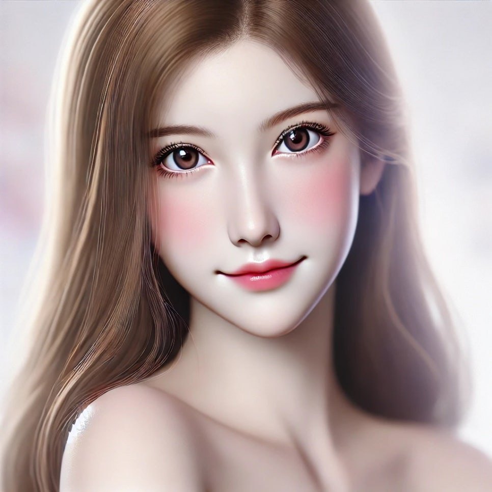 적당한 중안면부 길이의 얼굴입니다.