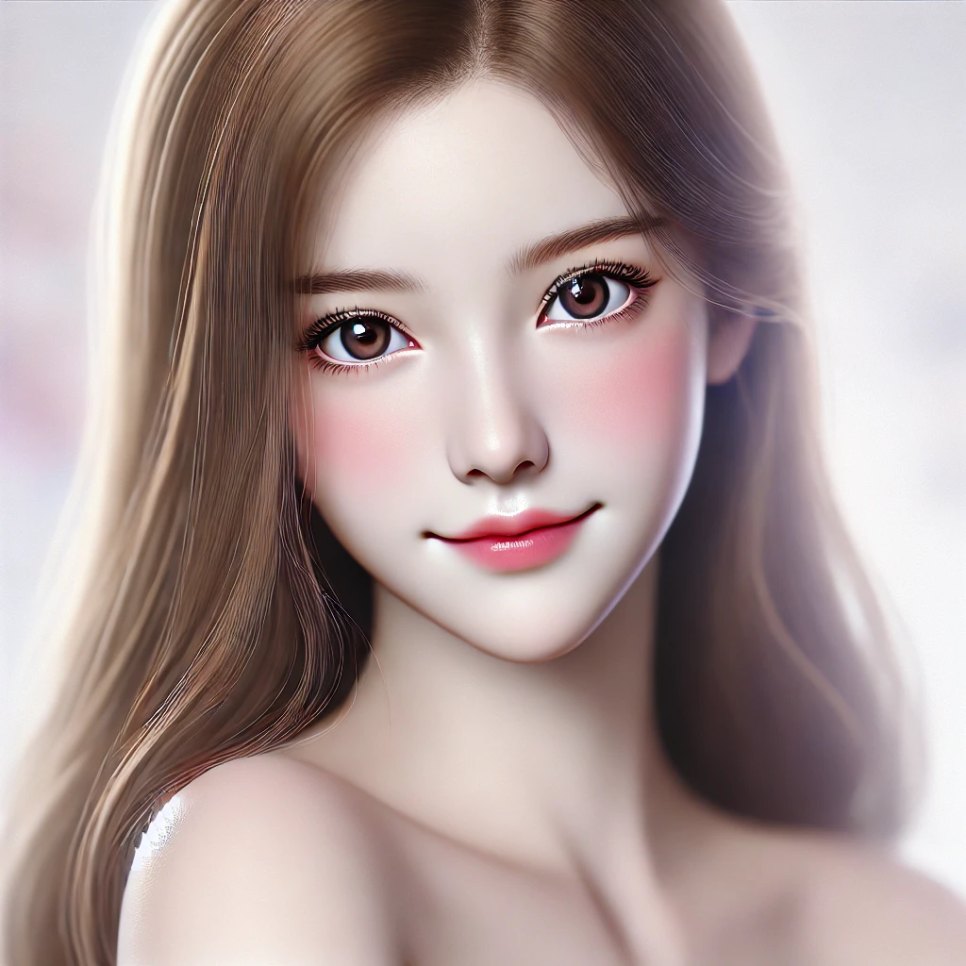 긴 중안면부의 얼굴입니다.